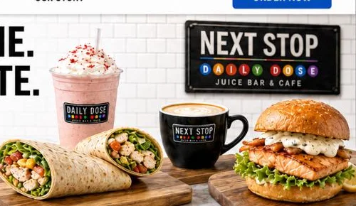 Daily Dose wraps, coffee and a salmon sandwich